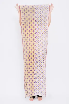 Henna Small Motif Scarf Straw
