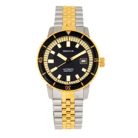 Heritor Automatic Edgard Bracelet Diver's Watch w/Date - Black