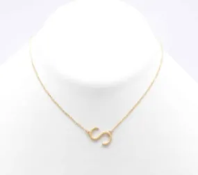 Initial Necklace S - Gold