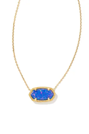Kendra Scott Elisa Necklace Gold Indigo Opal