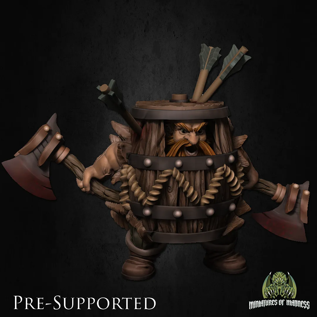 Klaus The Barrel [PRE-COLORED] 32mm Scale