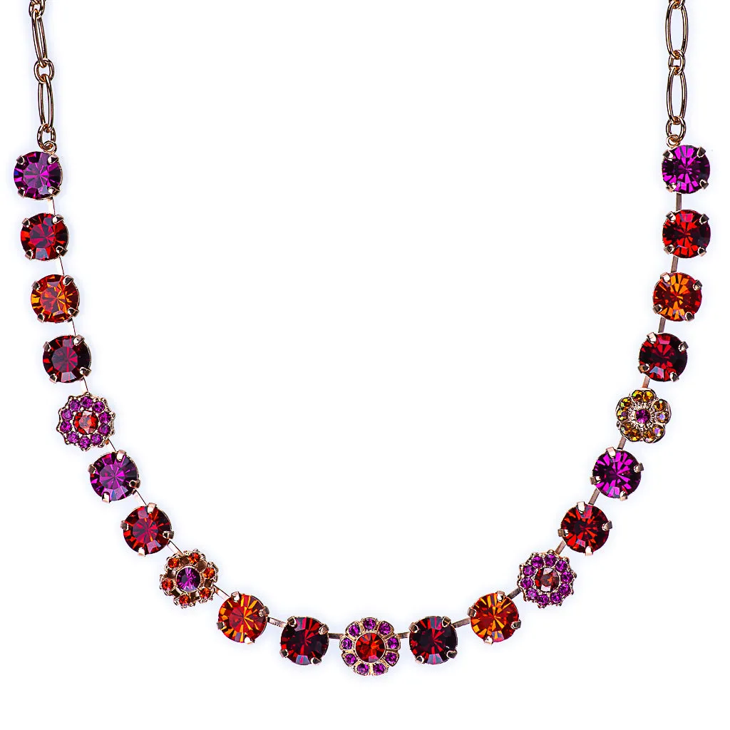Large Daisy Necklace in "Hibiscus" *Custom*