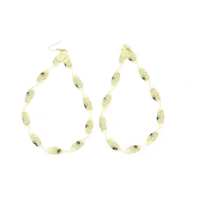 Large Twisted Tear Drop Earrings (Height - 11cm, Width - 6.6cm)