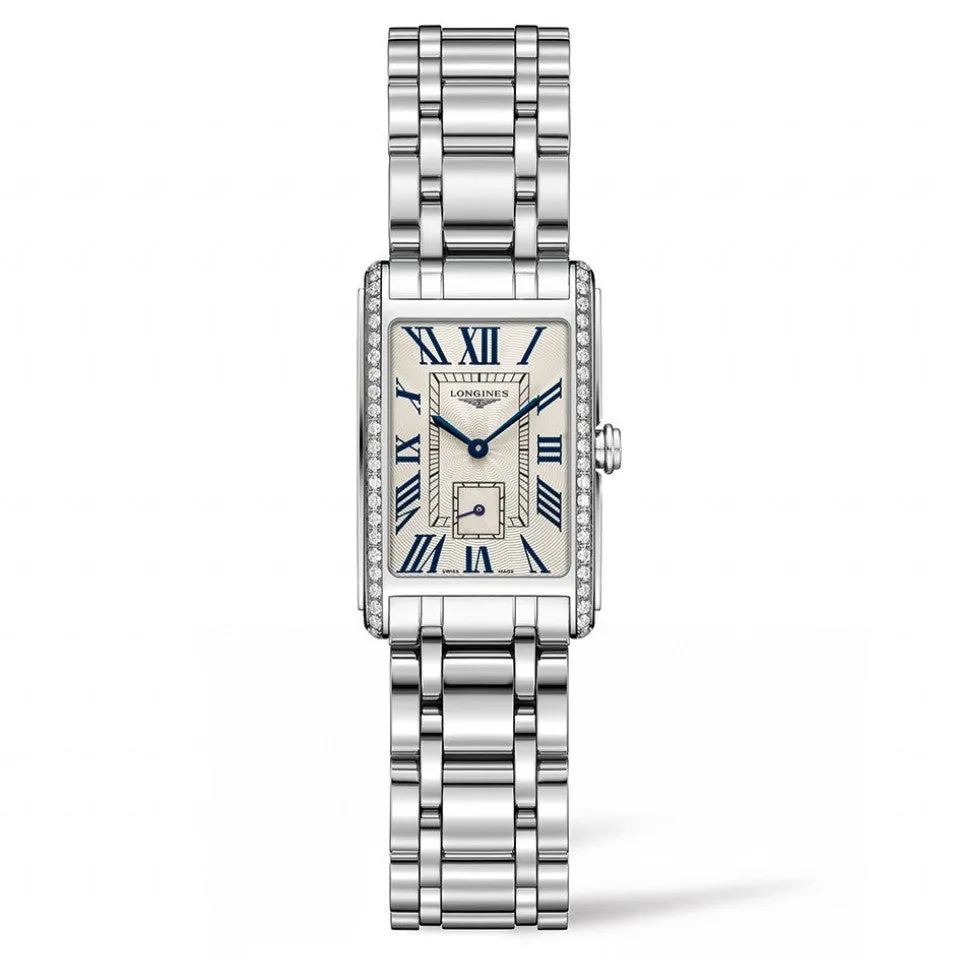 Longines DolceVita 20.50x32MM Quartz Silver Dial Diamond Bezel L52550716