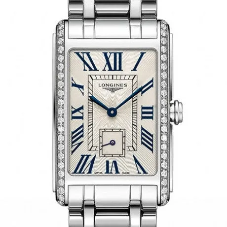 Longines DolceVita 20.50x32MM Quartz Silver Dial Diamond Bezel L52550716
