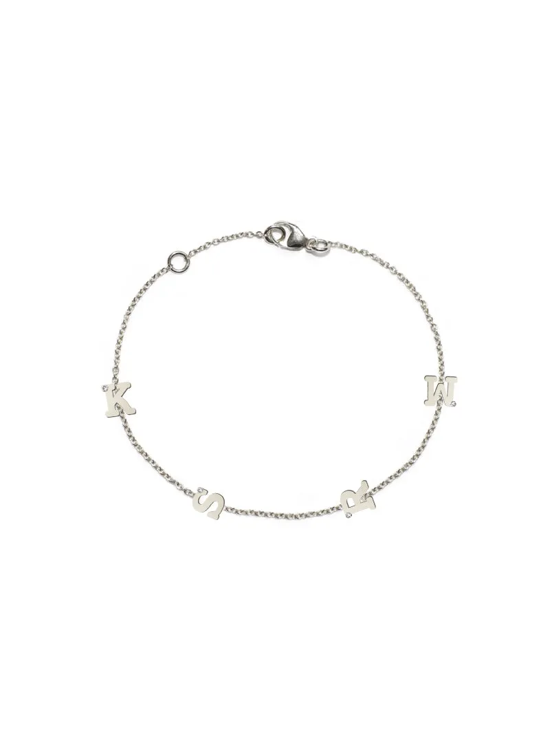 Love Letter Initial Bracelet Personalized