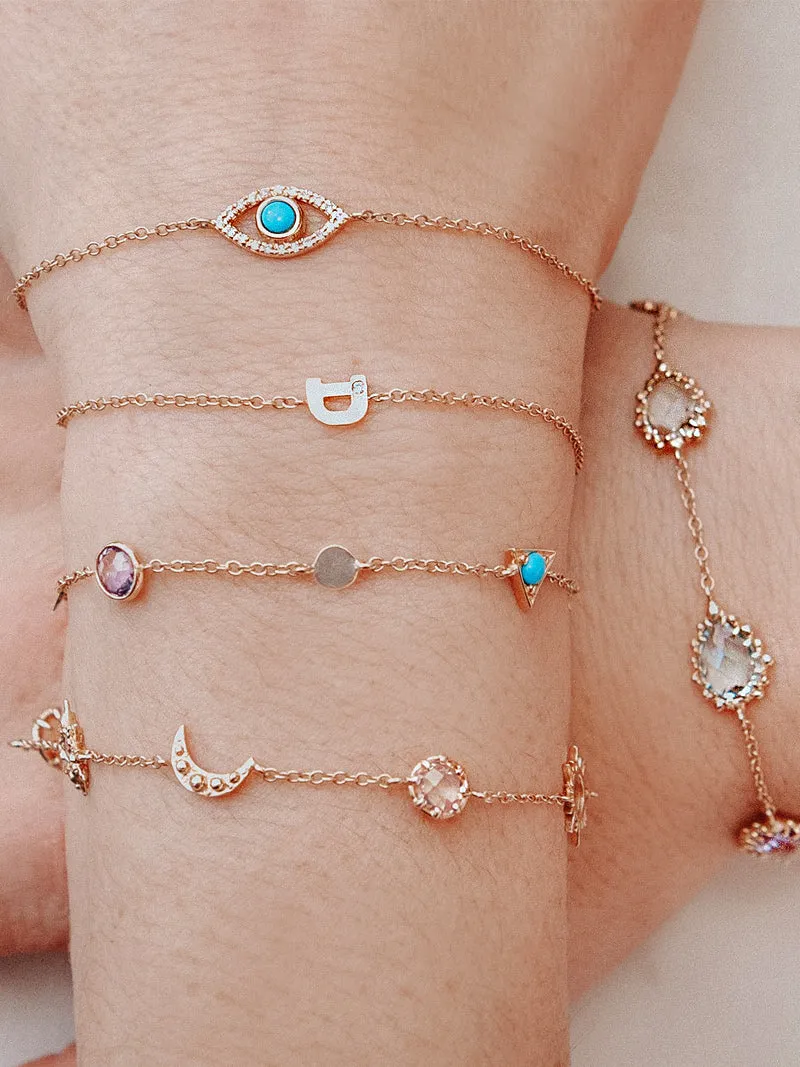 Love Letter Initial Bracelet Personalized