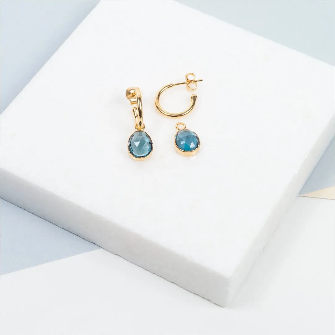 Manhattan Gold & London Topaz Interchangeable Gemstone Drops