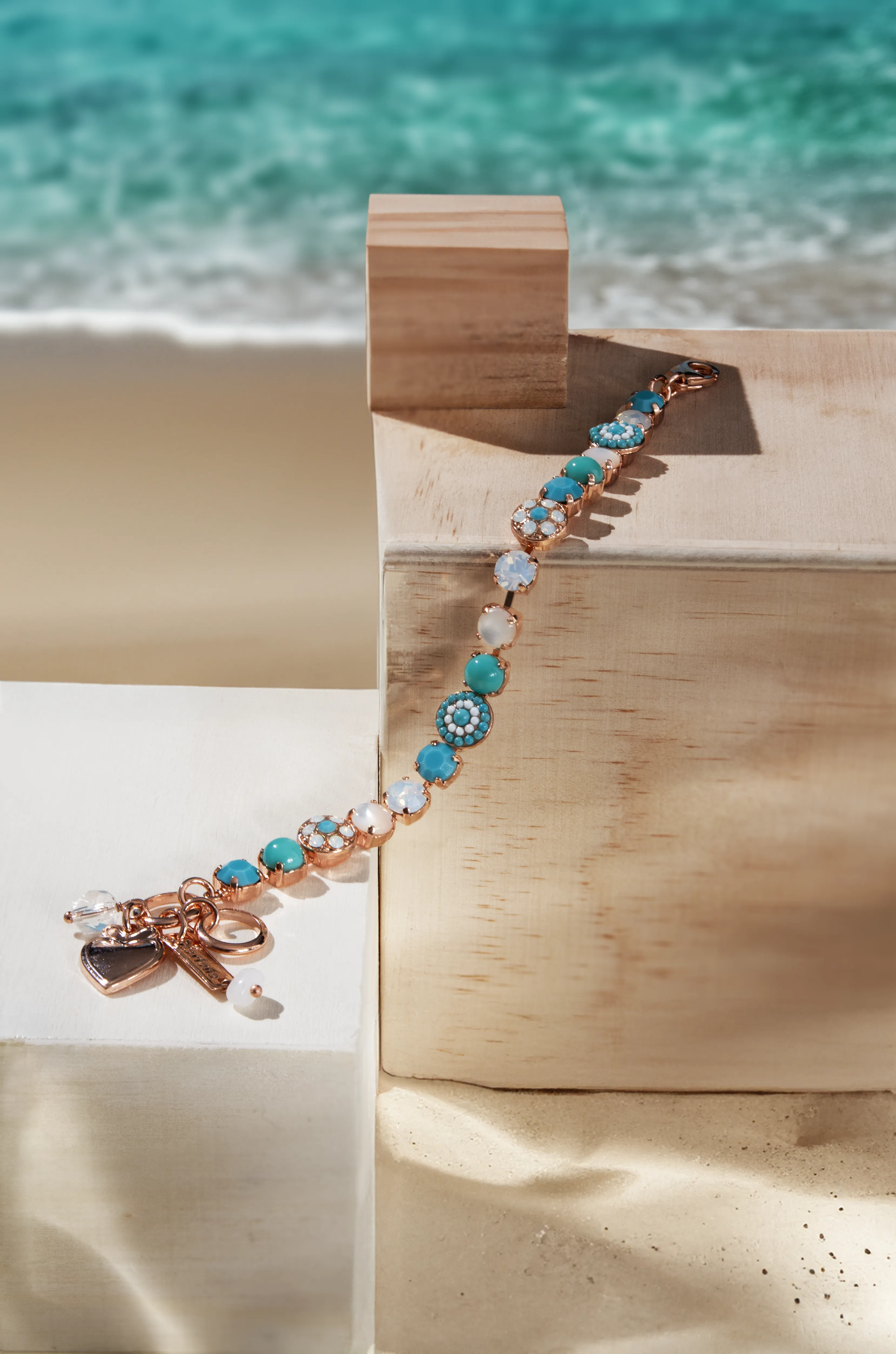 Medium Pavé Necklace in "Aegean Coast" *Custom*
