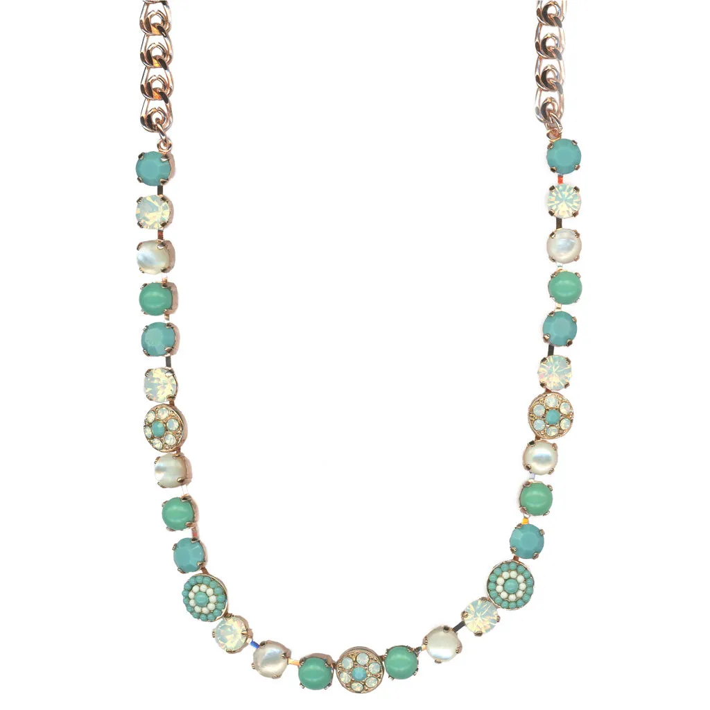 Medium Pavé Necklace in "Aegean Coast" *Custom*