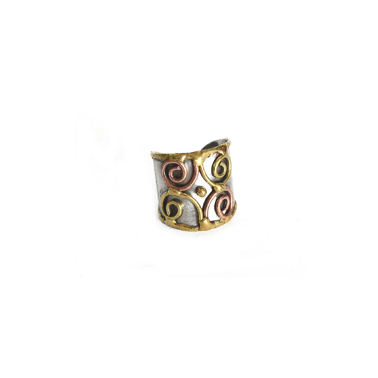 Mixed Metal Cuff Ring