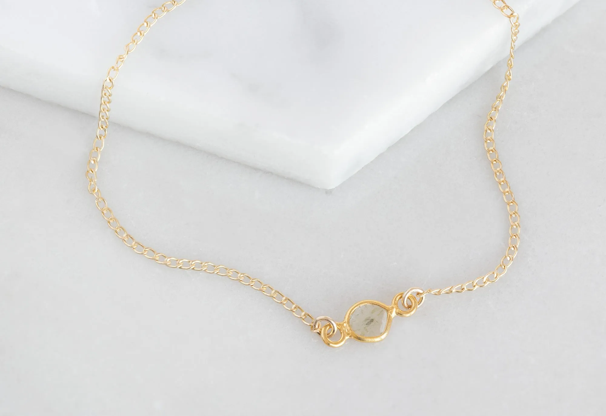 Natural Diamond Slice Bracelet