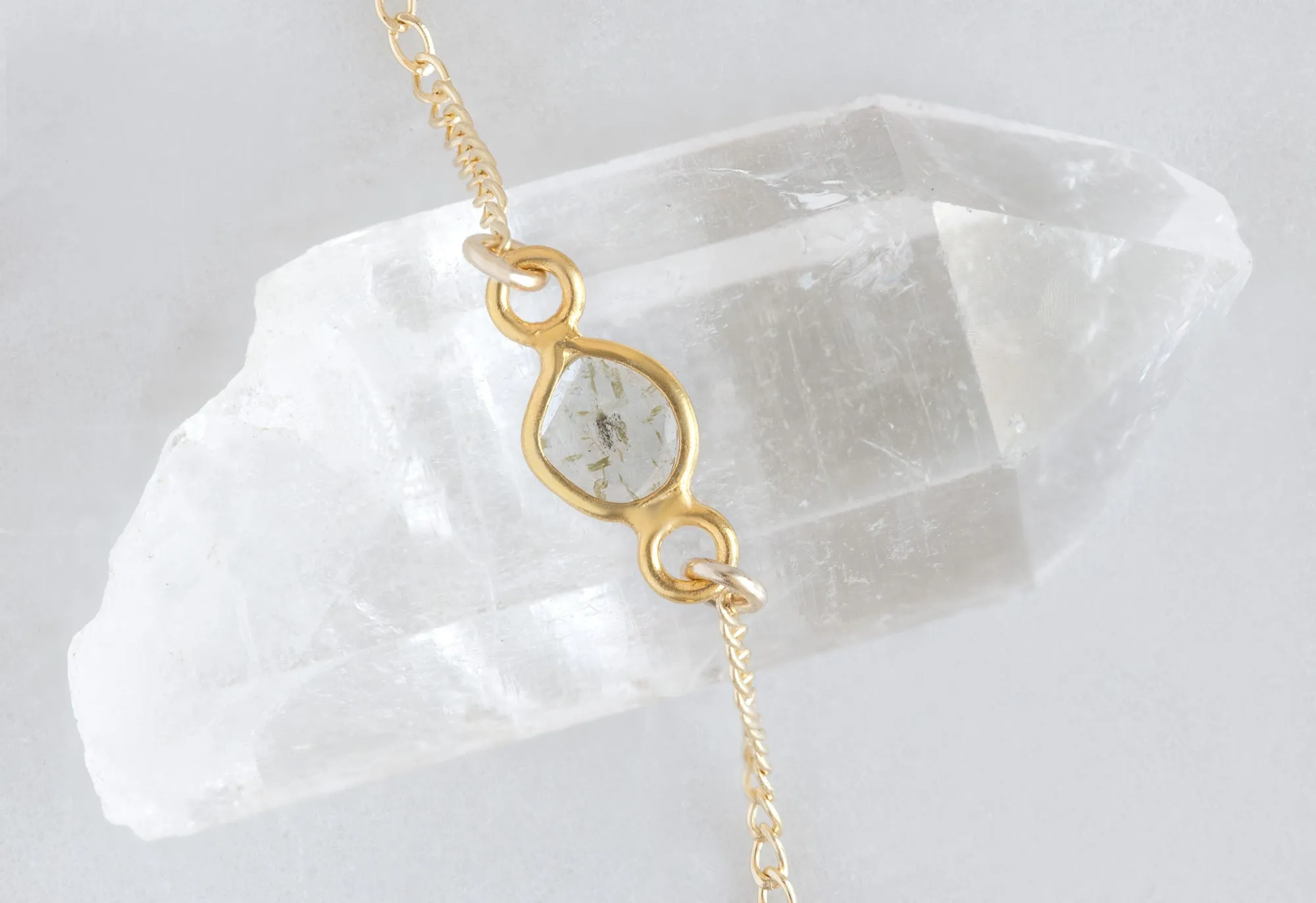 Natural Diamond Slice Bracelet