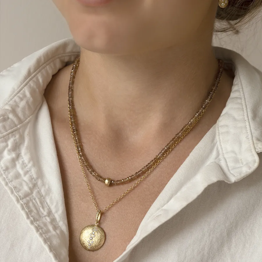Natural Gemstone 'Boulder Bead' Necklace