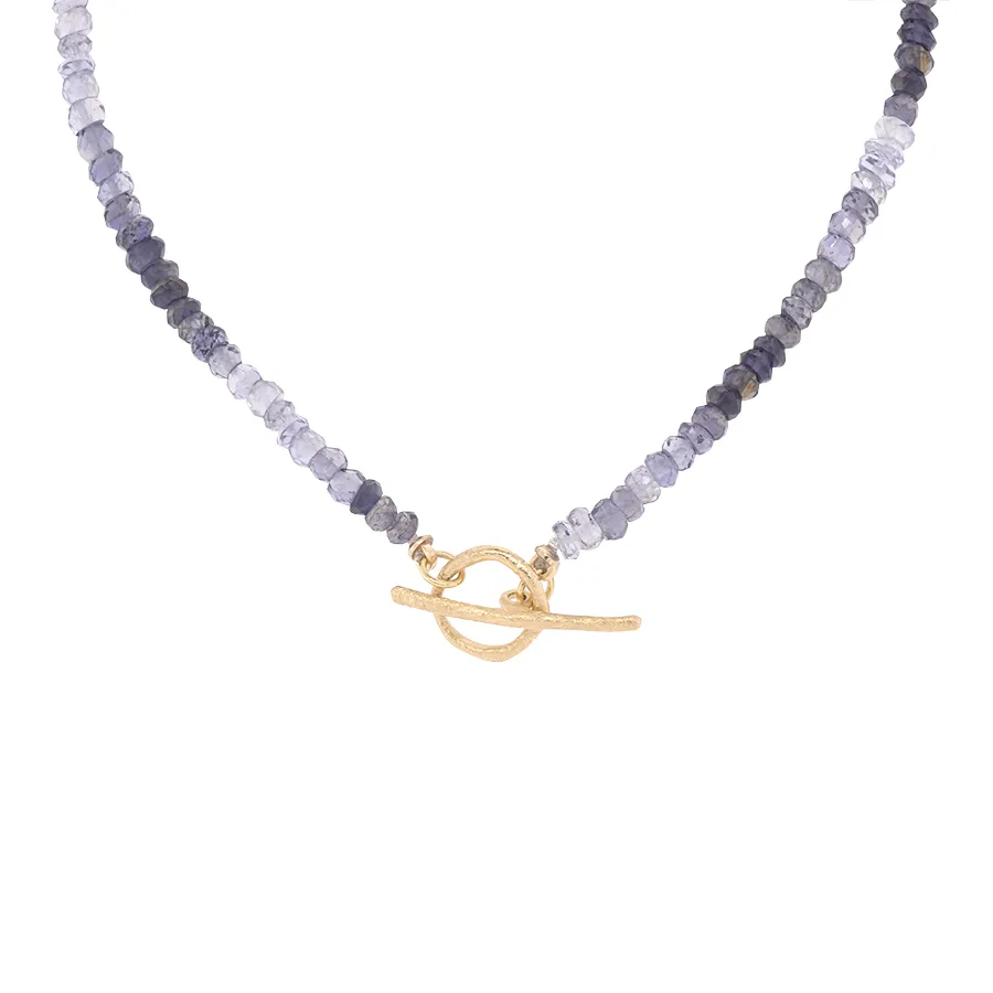 Natural Gemstone 'Boulder' Toggle Necklace