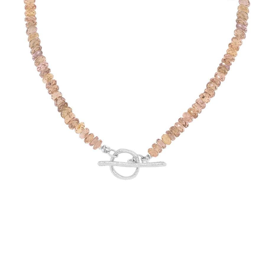 Natural Gemstone 'Boulder' Toggle Necklace