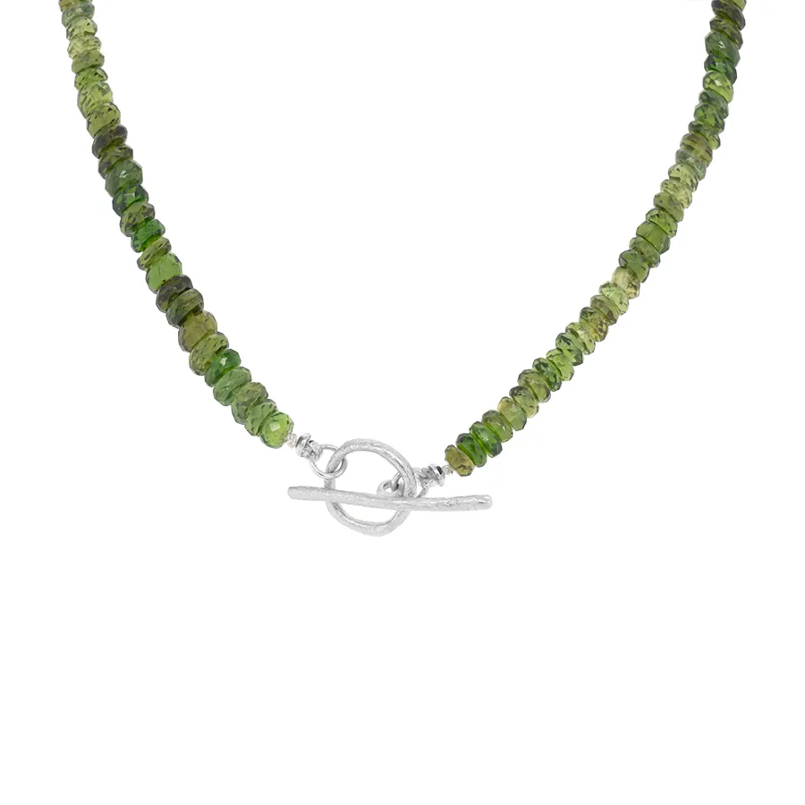 Natural Gemstone 'Boulder' Toggle Necklace