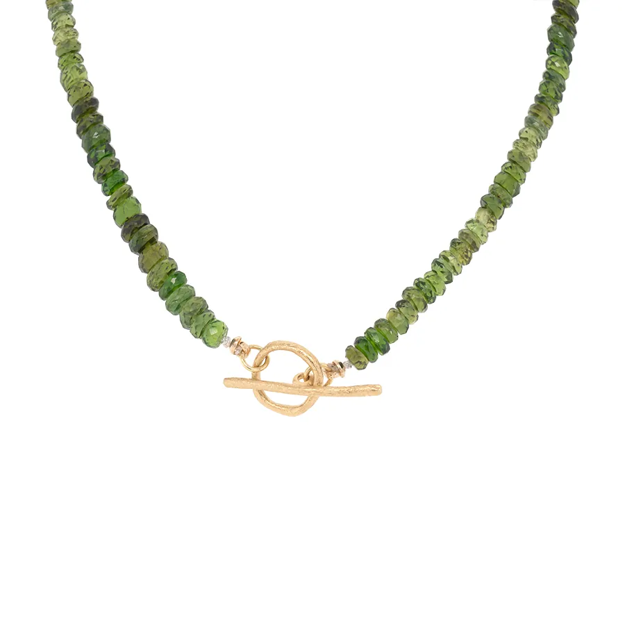 Natural Gemstone 'Boulder' Toggle Necklace