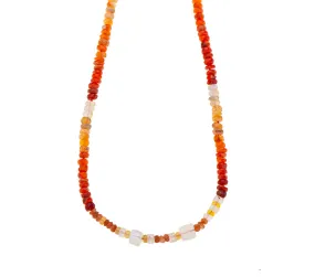 Nava Zahavi Fire Opal and Moonstone Necklace