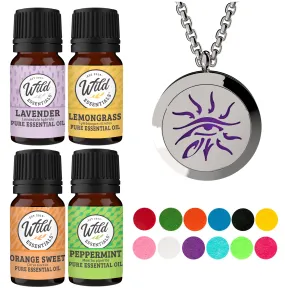 Necklace Diffusers With Oils EYE OF HORUS