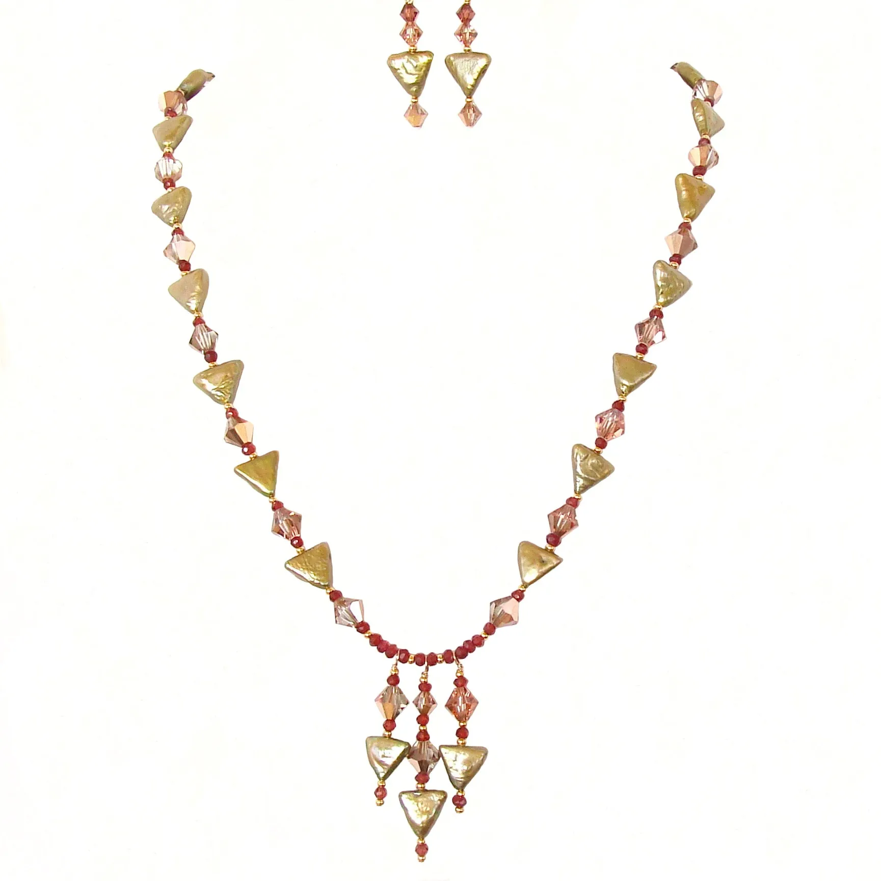 Neema: Art Deco Style Necklace Set