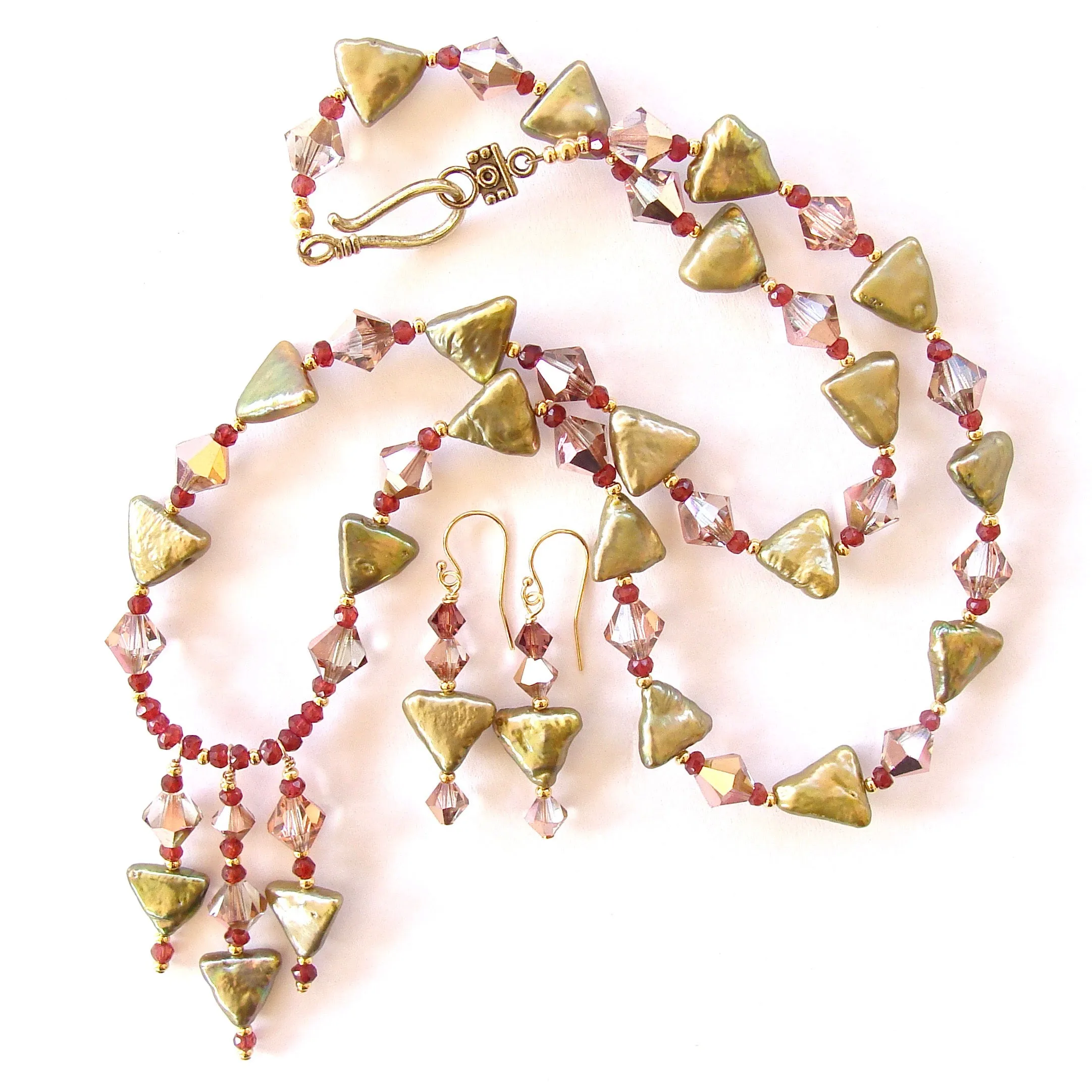 Neema: Art Deco Style Necklace Set