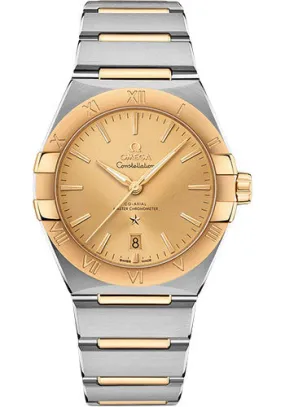 Omega Constellation OMEGA Co-Axial Master Chronometer - 39 mm Steel And Yellow Gold Case - Champagne Dial - 131.20.39.20.08.001