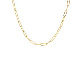 oval chain link necklace