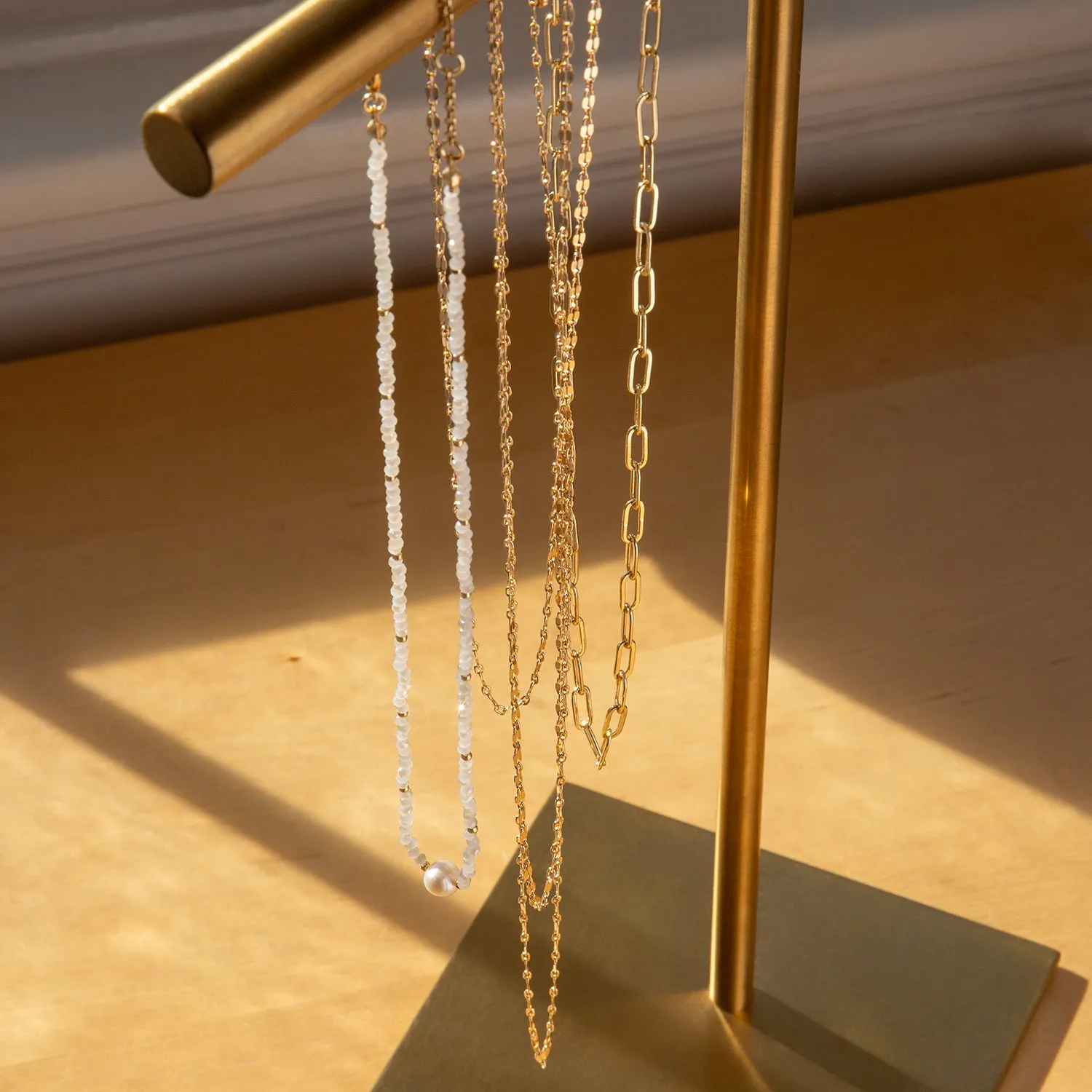oval chain link necklace