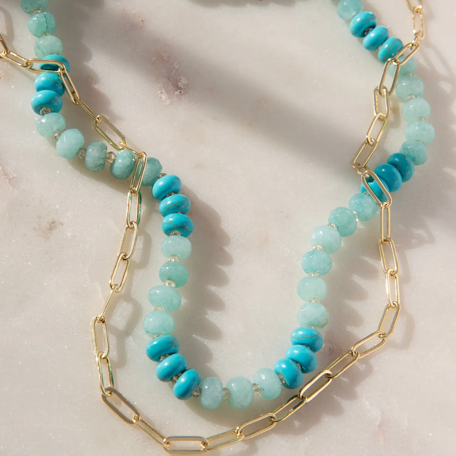 oval chain link necklace
