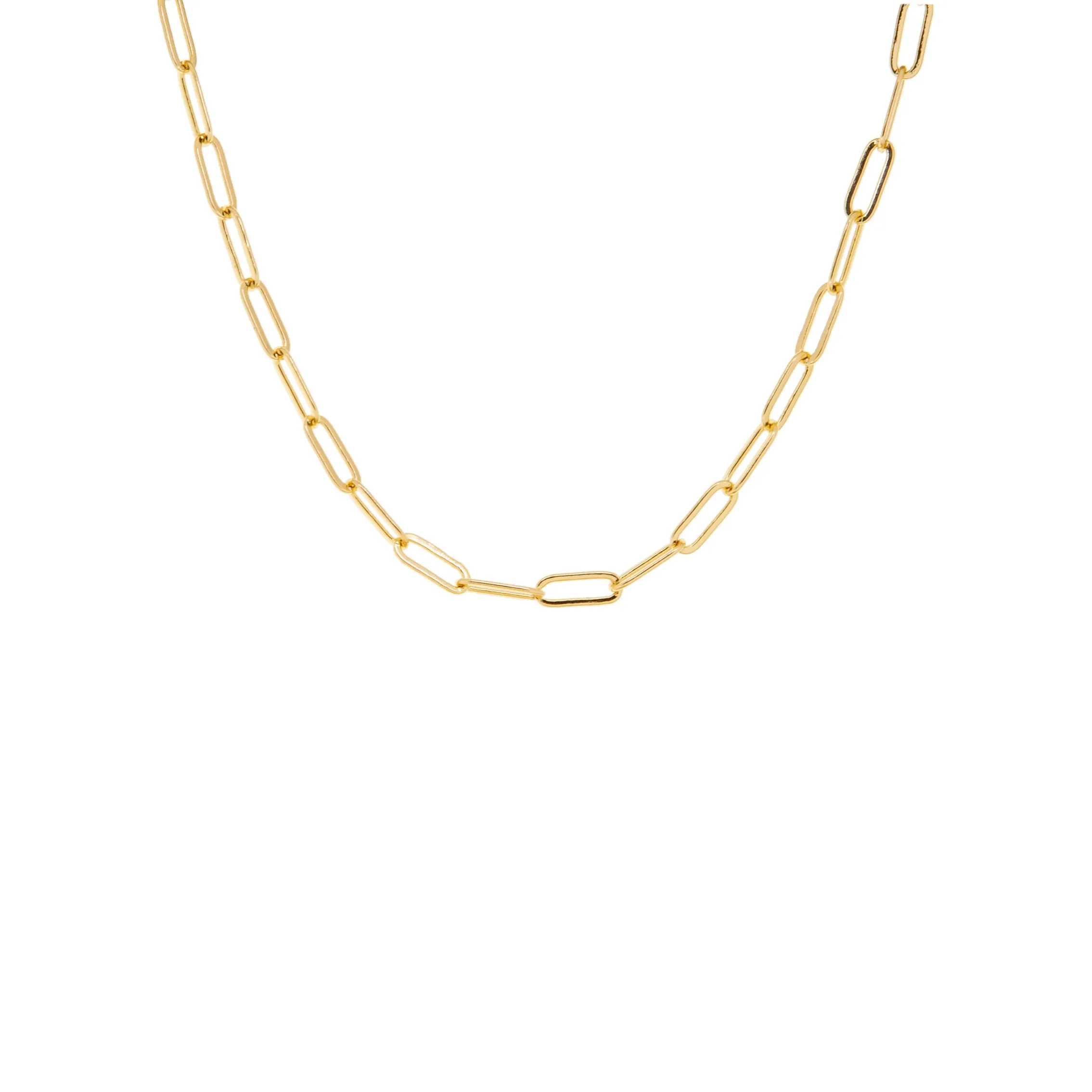 oval chain link necklace