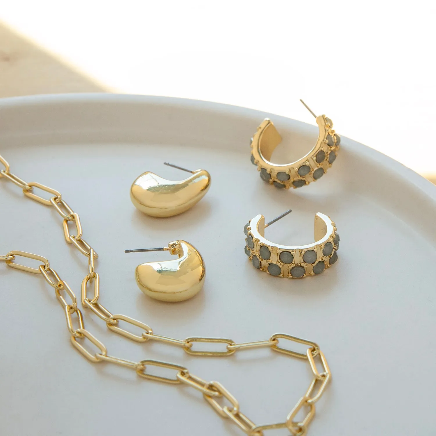 oval chain link necklace