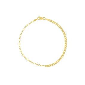 Paper Clip   Curb Chain Bracelet 4690102