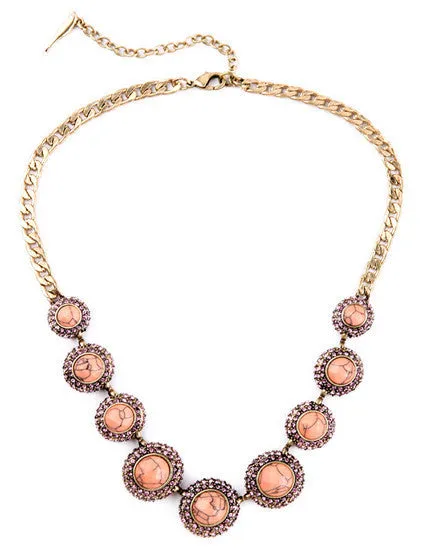 Peachy Statement Necklace