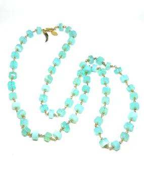 Peruvian Opal 34 Inch Necklace