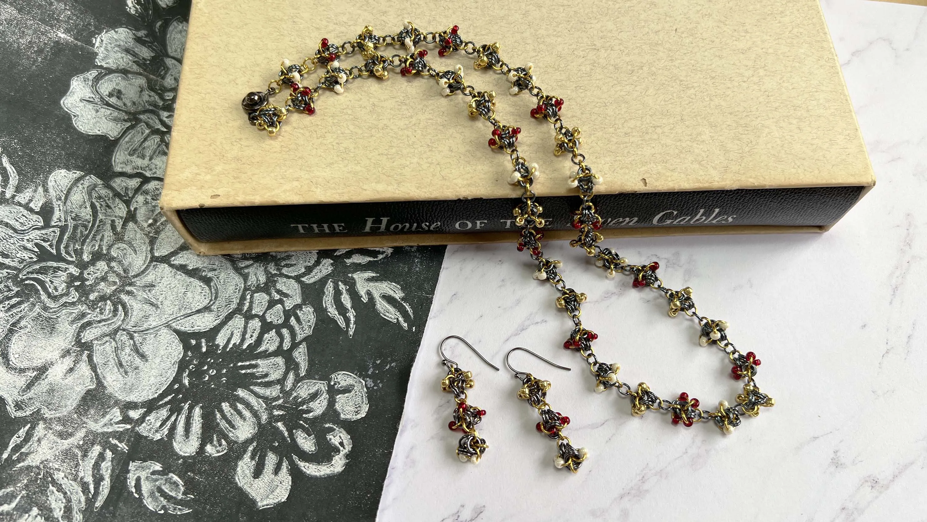 Polyhedron Beaded Chain Kit with Video Class