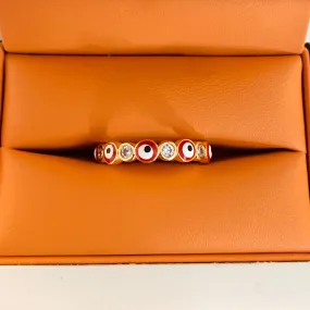 Red Evil Eye Ring 012