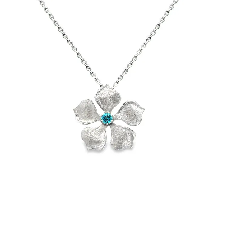 Sanibel Periwinkle Necklace, Sterling