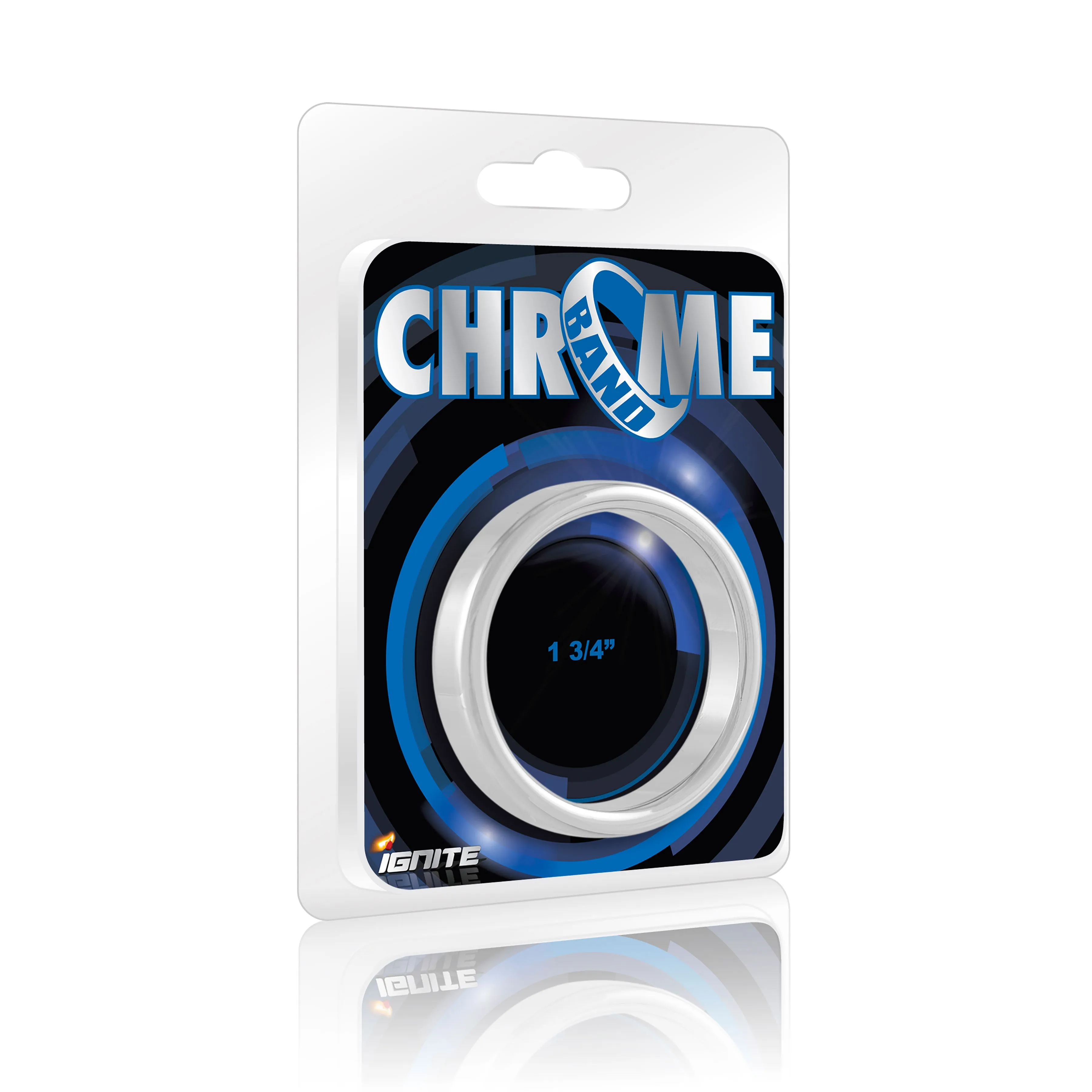 Si-95020 COCK RING - CHROME BAND (1.75in/44mm)