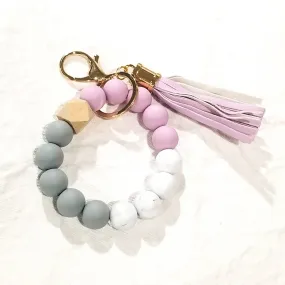 Silicone Bangle Keychain - Lilac