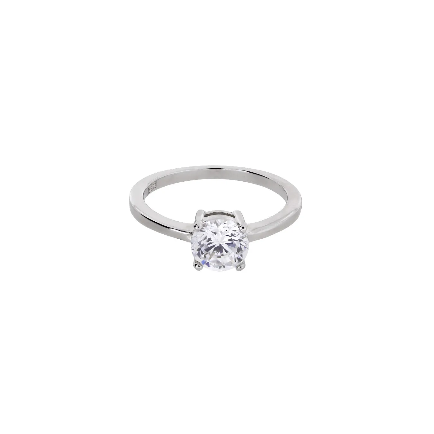 Solitaire Brilliant Cut Cubic Zirconia Ring