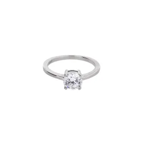 Solitaire Brilliant Cut Cubic Zirconia Ring