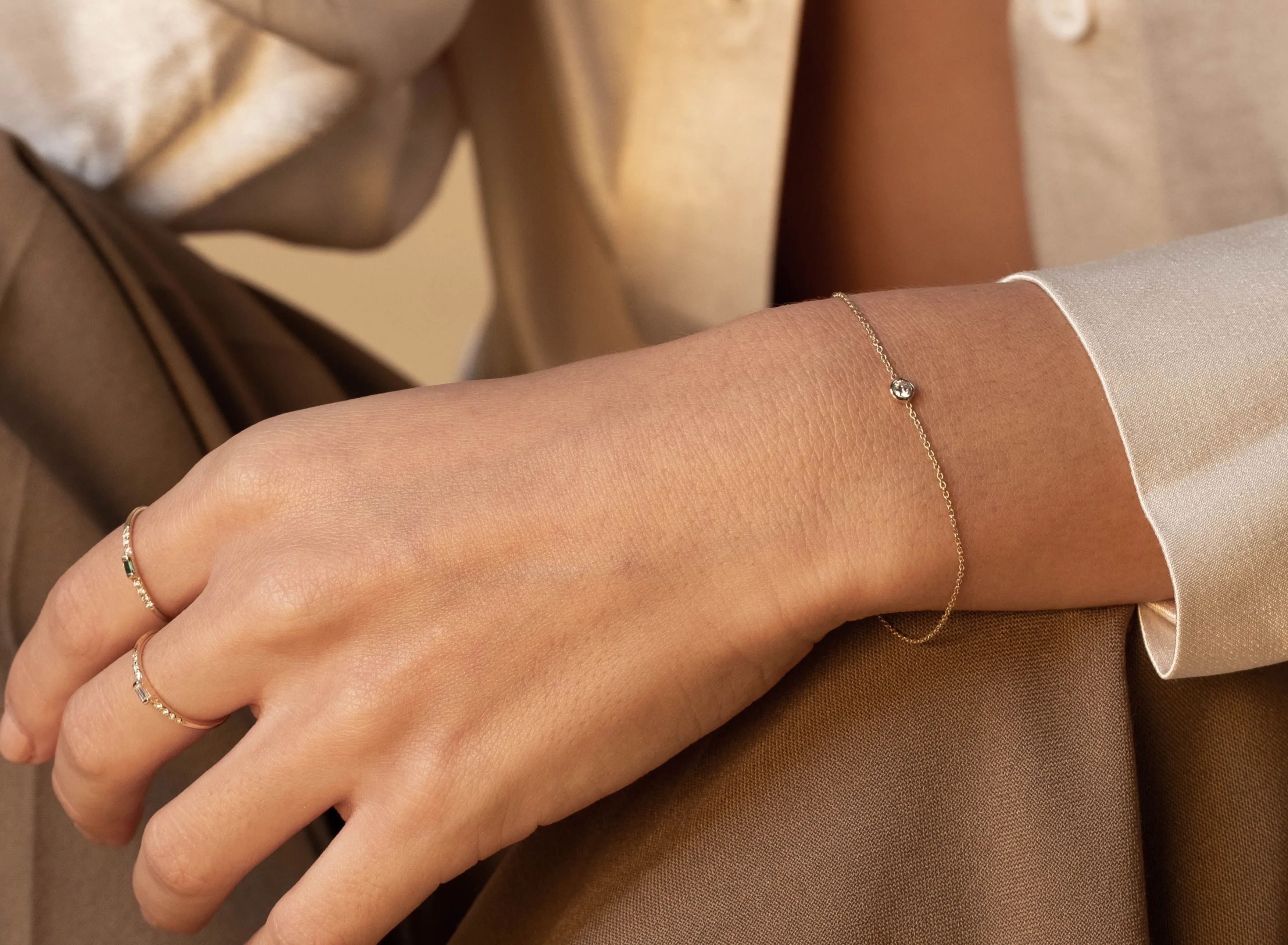 Solitaire Diamond Bracelet
