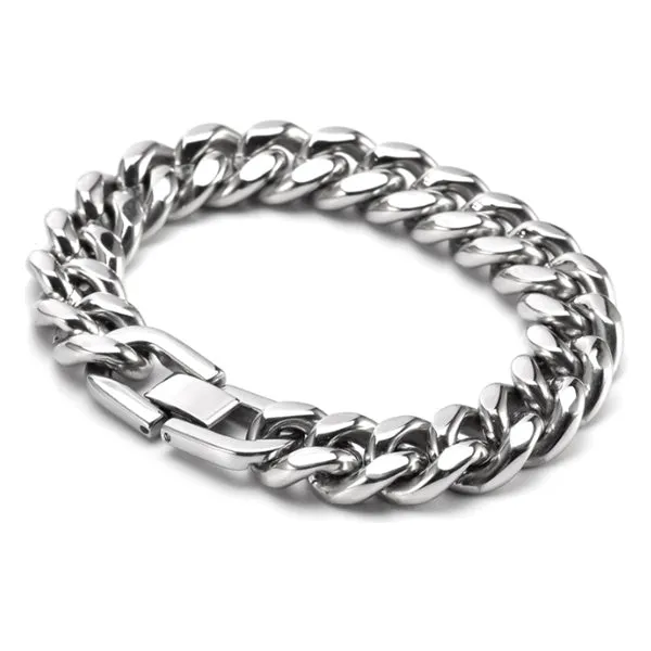 Stainless Steel Hip Hop Bracelet 不銹鋼嘻哈手鍊 (KJBR16038)