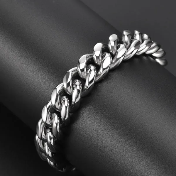 Stainless Steel Hip Hop Bracelet 不銹鋼嘻哈手鍊 (KJBR16038)