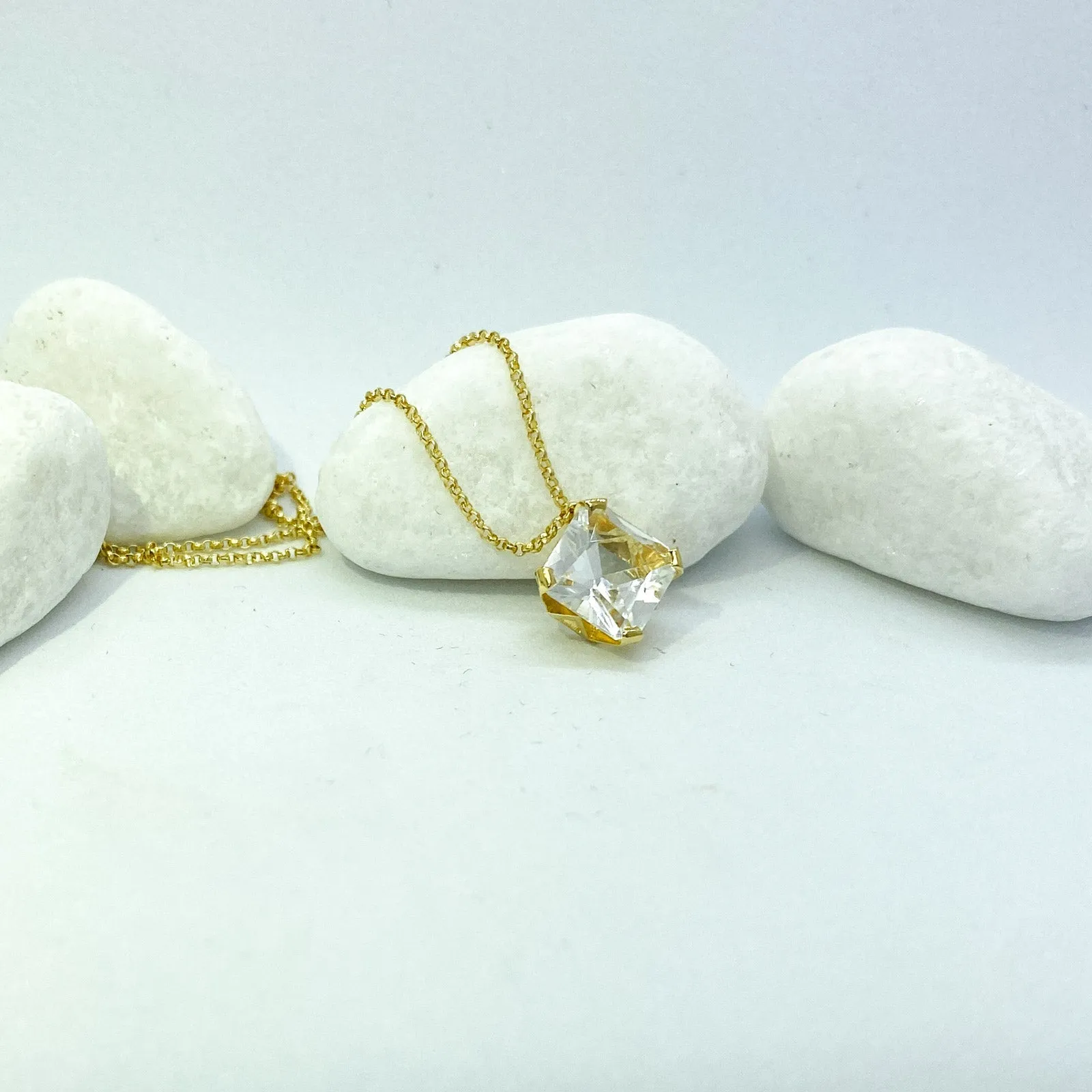 Stargaze Asscher Necklace