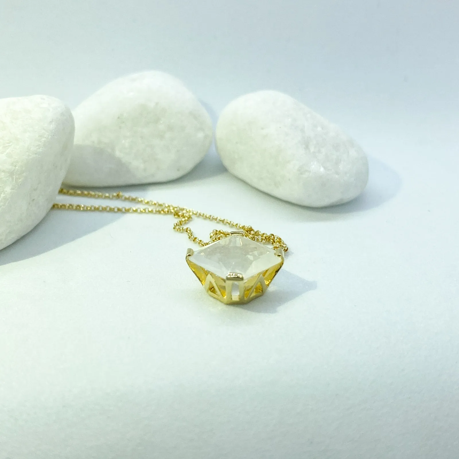 Stargaze Petite Asscher Necklace