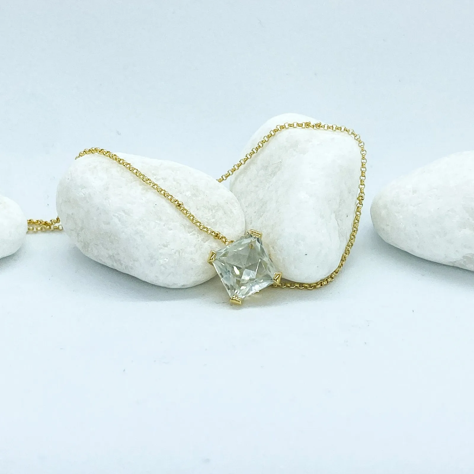 Stargaze Petite Asscher Necklace