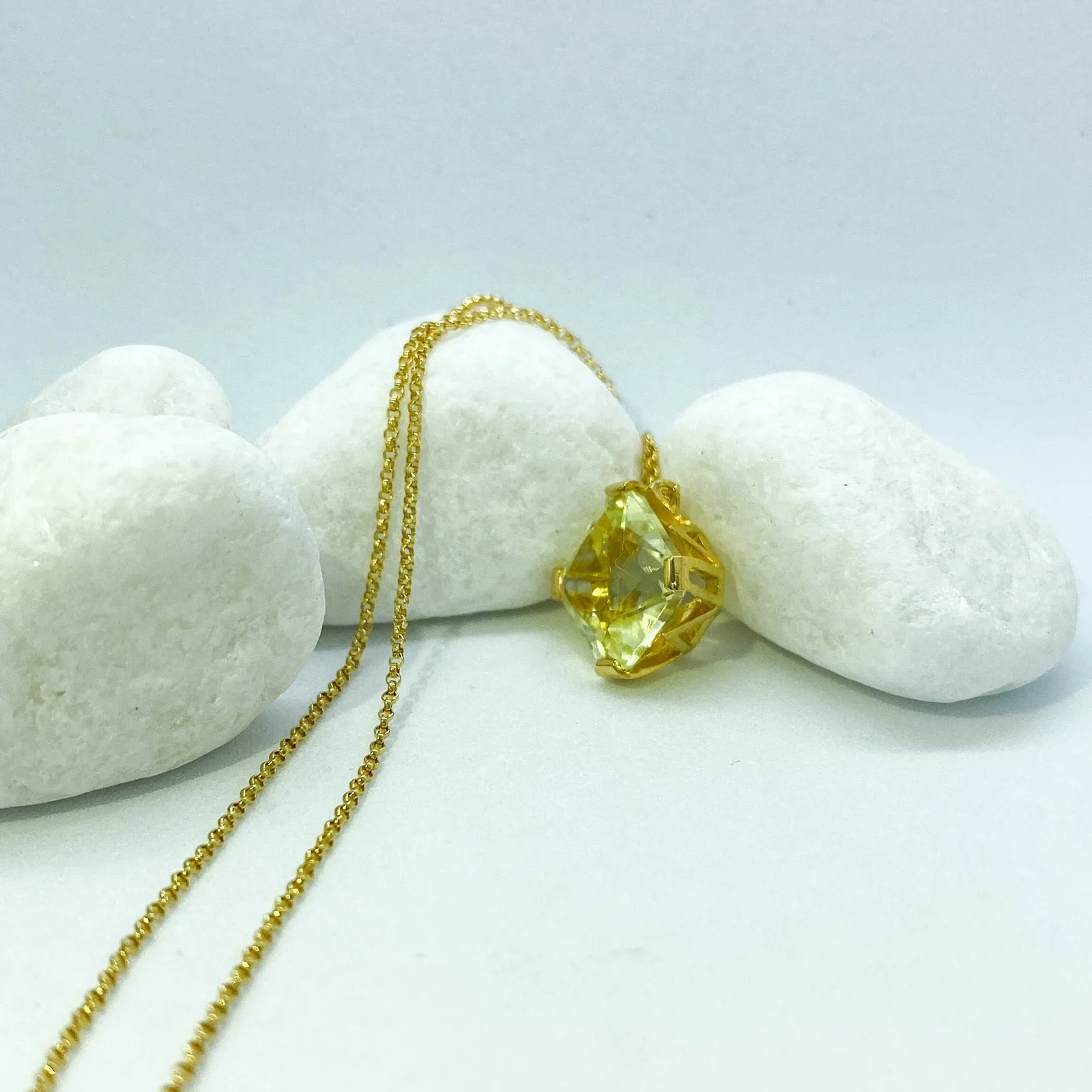 Stargaze Petite Asscher Necklace