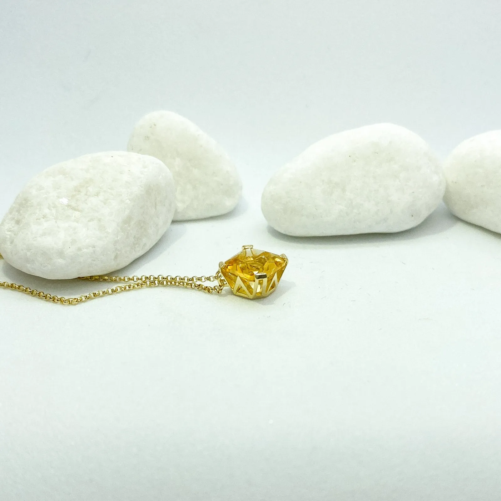 Stargaze Petite Asscher Necklace